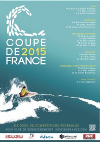 1ère étape de la Coupe de France de surf 2015. Du 11 au 12 avril 2015 à Les-Sables-d'Olonne. Vendee. 